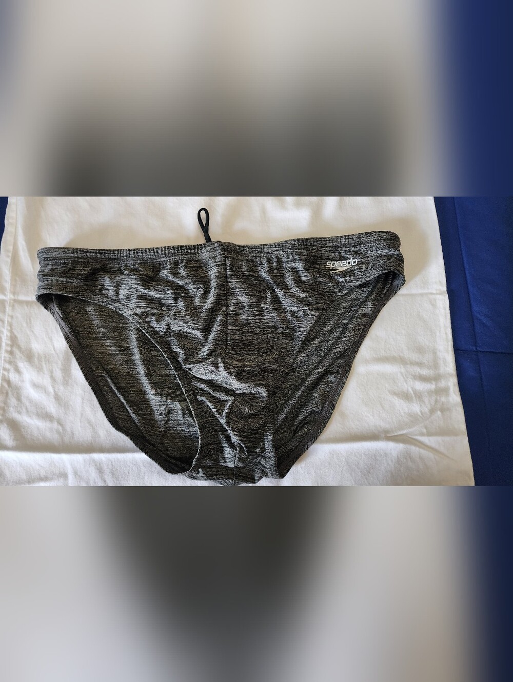 Speedo Men's Swim Brief in Heathered Gray